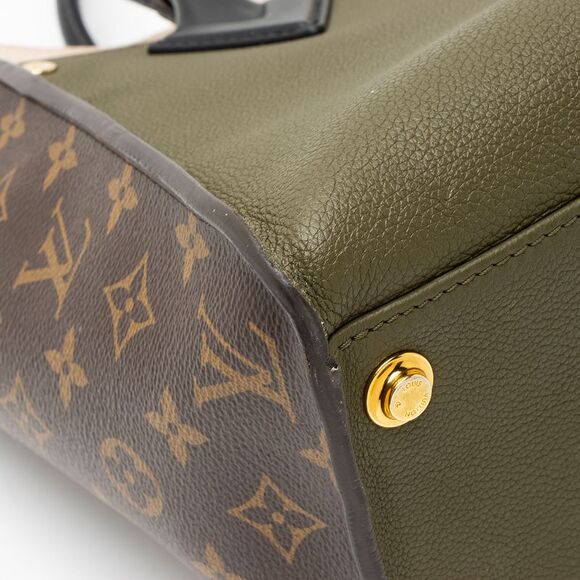 Louis Vuitton Calfskin Monogram Canvas On My Side MM Tote - Picture 12 of 16